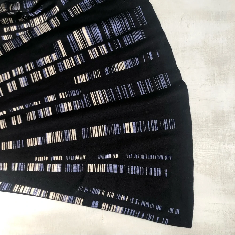 NIC+ZOE Black and Gray Striped Midi Dress NWT - Picture 8 of 15